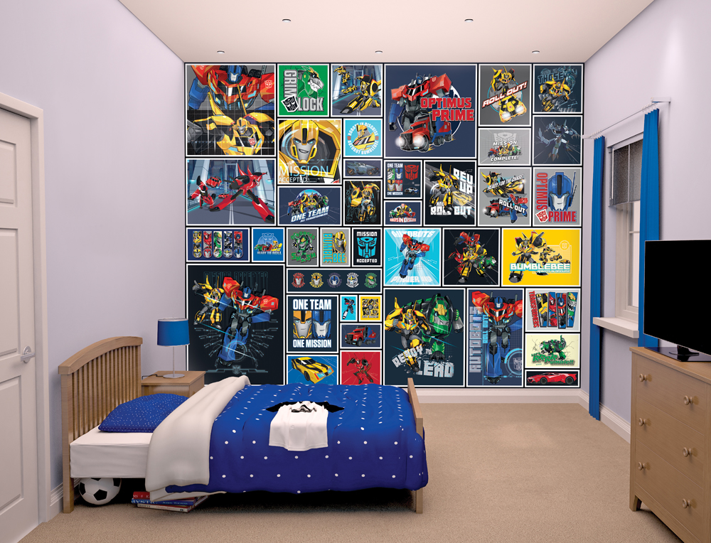 transformers robots in disguise bedroom wallpaper mural walltastic