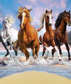 Wild Horses Mural - 46634