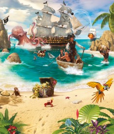 Pirate and Treasure Adventure Wall Mural - 40755
