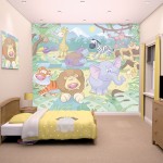 Baby Jungle Safari Bedroom Mural 10ft x 8ft
