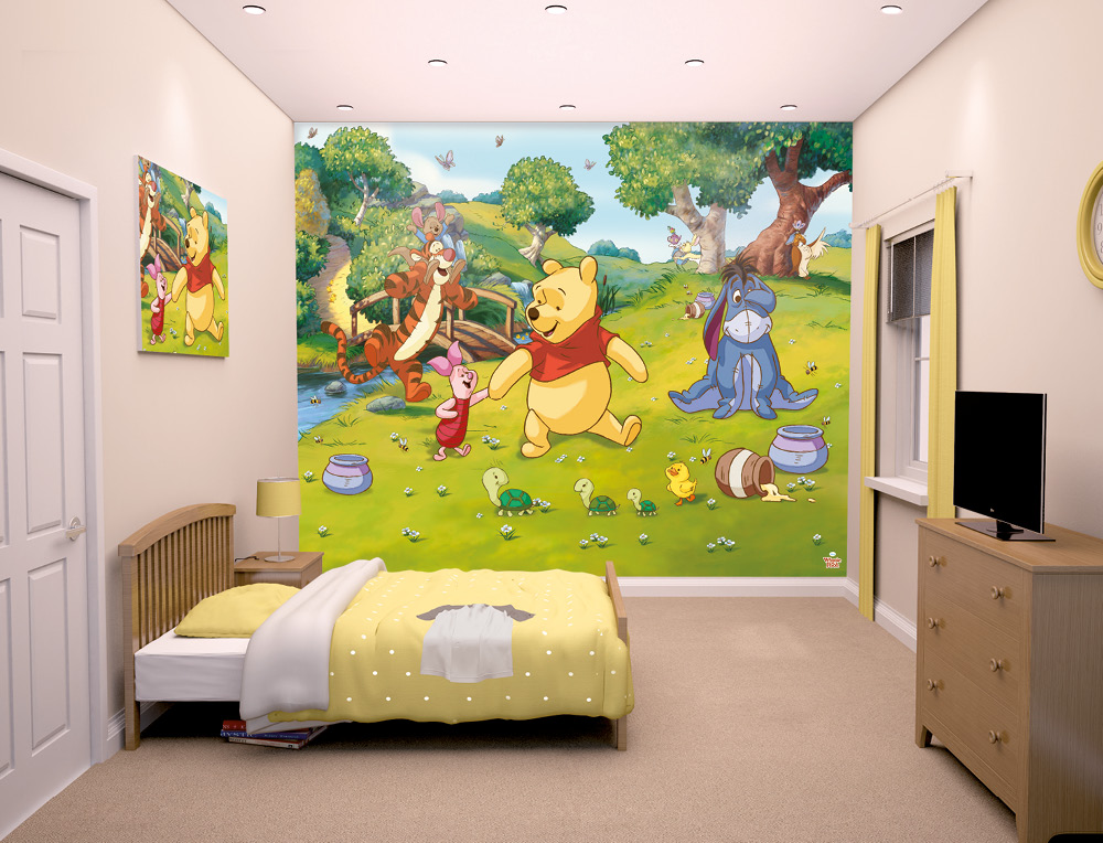 Disney kids bedroom wallpaper Winnie The Pooh photo wall mural Giant size 