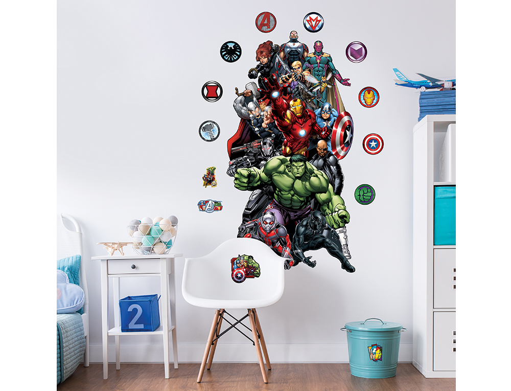 Marvel Avengers 4ft Tall Large Character Sticker Walltastic