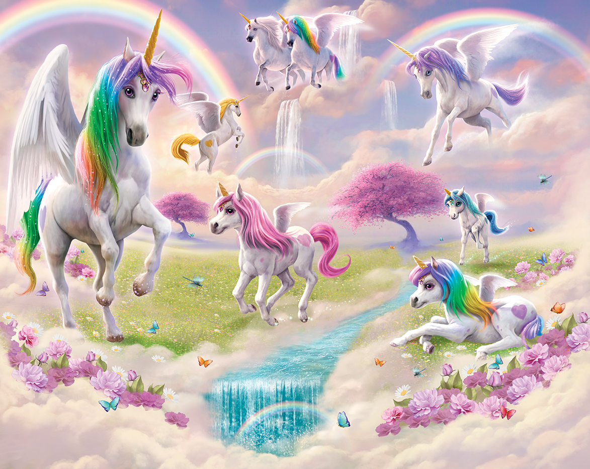 Papier peint enfant Unicorn Paradise - Walltastic