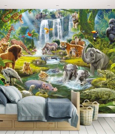 Jungle_12PC Mural_ Roomset 1000px